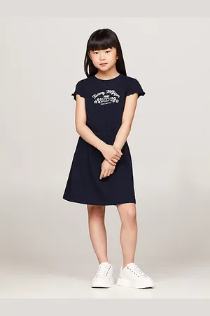 Tommy Hilfiger Vestido de corte amplio con logo floral