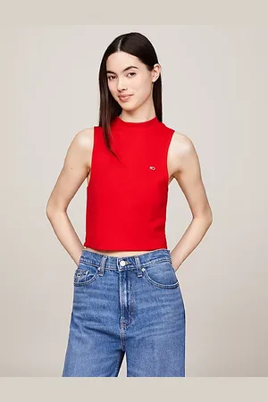Tommy Hilfiger Camiseta de tirantes con cuello perkins