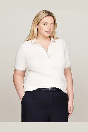 Tommy Hilfiger Polo ribeteado Curve Signature de corte slim
