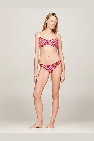 Tommy Hilfiger Parte superior de bikini balconette estampada