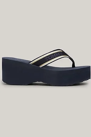 Tommy Hilfiger Chanclas de plataforma con logo