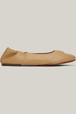 Tommy Hilfiger Bailarinas de piel con insignia TH Monogram