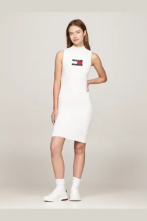 Tommy Hilfiger Vestido corto de punto sin mangas
