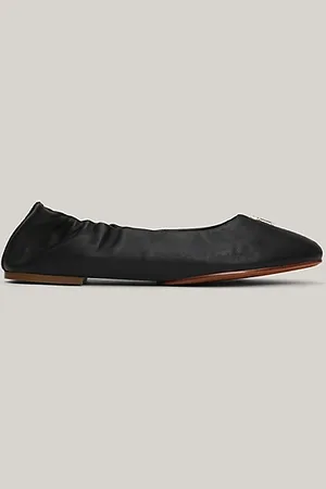 Tommy Hilfiger Bailarinas de piel con insignia TH Monogram