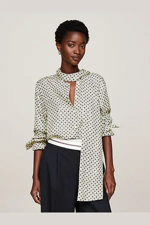 Tommy Hilfiger Blusa amplia con estampado tipo pañuelo