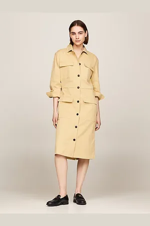 Tommy Hilfiger Vestido camisero amplio con monograma TH