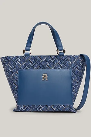 Tommy Hilfiger Bolso tote pequeño de lona en jacquard
