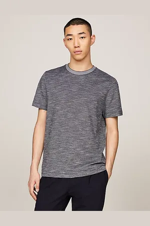 Tommy Hilfiger Camiseta de cuadros en tejido mouliné