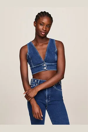 Tommy Hilfiger Crop top vaquero sin mangas