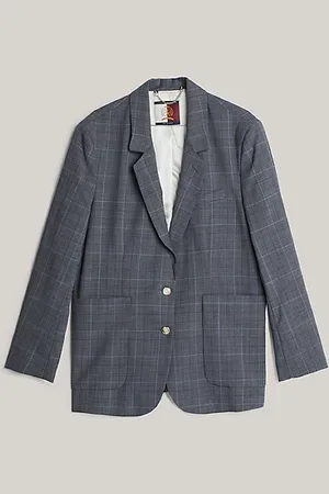 Tommy Hilfiger Americana de cuadros con botonadura sencilla