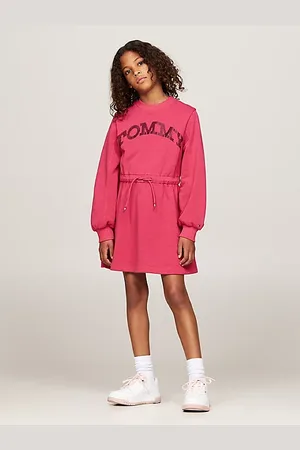 Tommy Hilfiger Vestido sudadera de corte amplio con logo