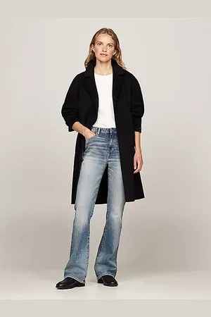 Tommy Hilfiger Abrigo de doble cara con cinturón y logo