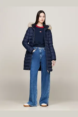 Tommy Hilfiger Chaquetón de plumón con capucha y ribete