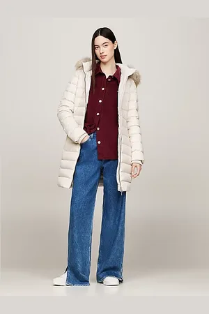 Tommy Hilfiger Chaquetón de plumón con capucha y ribete