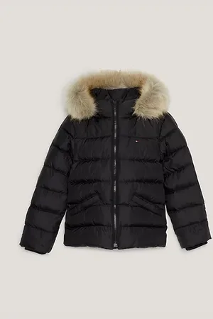 Tommy Hilfiger Anorak de plumón con ribete de pelo sintético