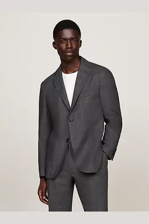 Tommy Hilfiger Americana a cuadros de botonadura sencilla