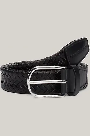 Tommy Hilfiger Cinturón TH Business de piel trenzada