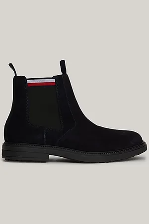 Tommy Hilfiger Botines Chelsea de ante con cinta distintiva