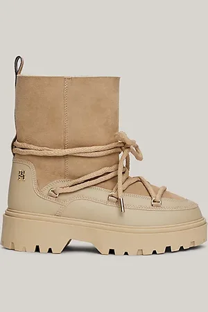 Tommy Hilfiger Botas de nieve en piel con borreguillo