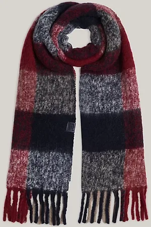 Tommy Hilfiger Bufanda con estampado de cuadros mixtos