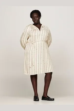 Tommy Hilfiger Vestido Curve midi de corte evasé