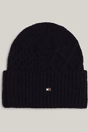 Tommy Hilfiger Gorro de punto en mezcla de lana con logo