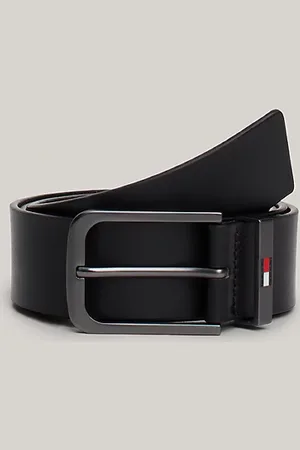 Tommy Hilfiger Cinturón de piel con logo esmaltado