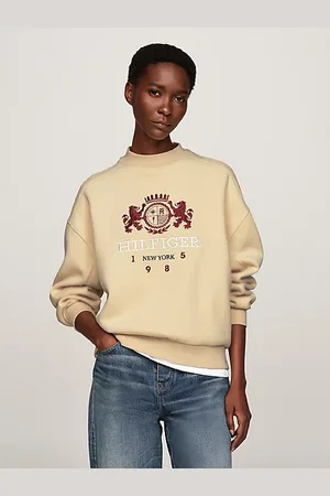 Tommy Hilfiger Sudadera amplia con logo bordado
