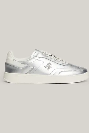 Tommy Hilfiger Zapatillas Heritage de piel metalizada