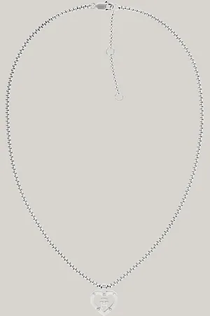 Tommy Hilfiger Collar con corazón y monograma TH en acero