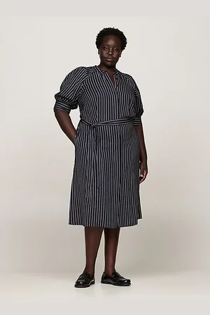 Tommy Hilfiger Vestido camisero Curve midi con rayas