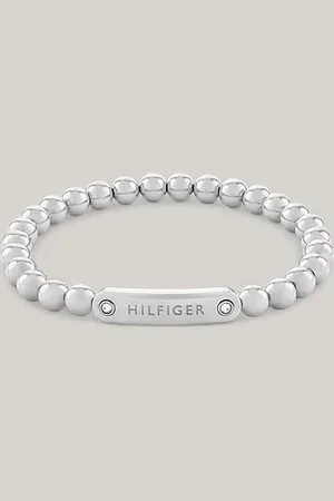 Tommy Hilfiger Pulsera de acero inoxidable con logo