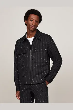 Tommy Hilfiger Americana con cremallera y raya diplomática