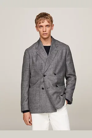Tommy Hilfiger Americana con botonadura doble y monograma TH