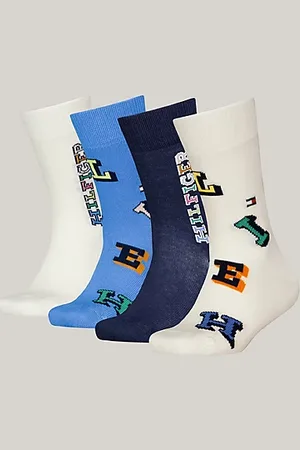 Tommy Hilfiger Pack de 4 pares de calcetines con logos