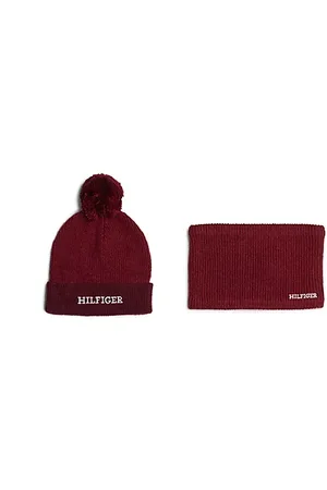 Tommy Hilfiger Set infantil de gorro y cuello Hilfiger Monotype