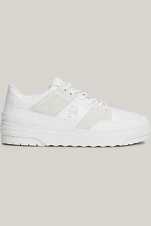 Tommy Hilfiger Zapatillas de piel con mezcla de texturas