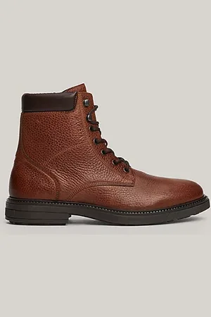Tommy Hilfiger Botas de media caña en piel granulada