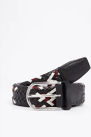 Tommy Hilfiger Cinturón TH Business de piel trenzada