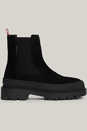 Tommy Hilfiger Botines Chelsea de ante con suela dentada