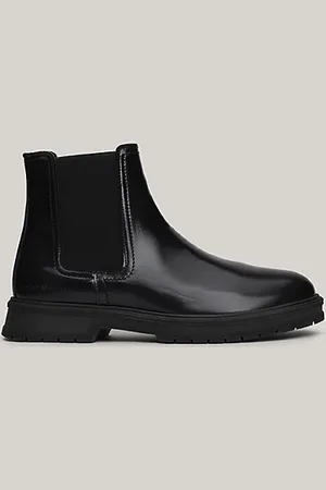 Tommy Hilfiger Botines Chelsea de charol forrados