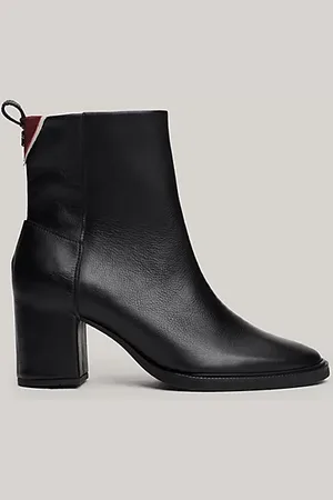 Tommy Hilfiger Botines de piel con monograma TH