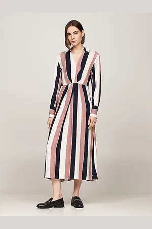 Tommy Hilfiger Vestido largo Global Stripe