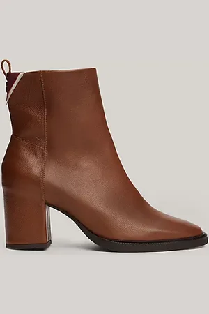 Tommy Hilfiger Botines de piel con monograma TH