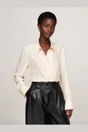 Tommy Hilfiger Blusa de seda en jacquard
