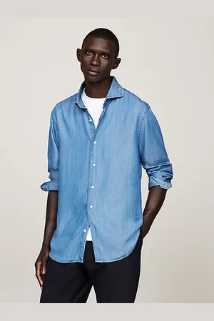 Tommy Hilfiger Camisa vaquera semiformal de corte slim