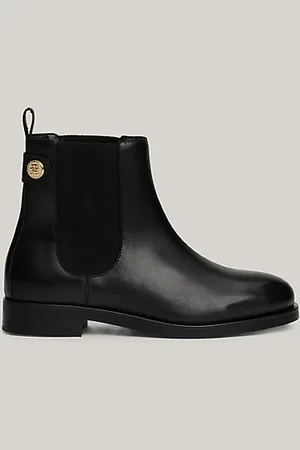 Tommy Hilfiger Botines Chelsea de piel con tachuela