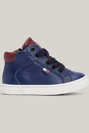 Tommy Hilfiger Zapatillas de piel con corte alto