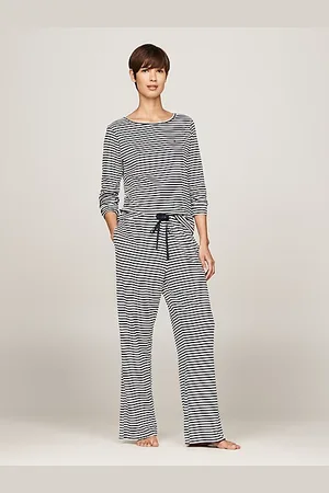 Tommy Hilfiger Pijama de punto con monotipo Hilfiger