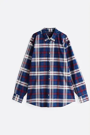 Tommy Hilfiger Camisa Plus de tartán con corte regular